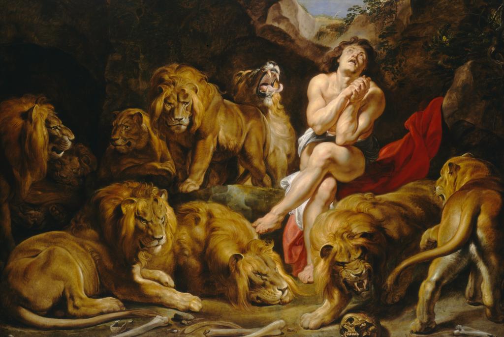彼得保罗鲁本斯,神话,彼得保罗鲁本斯,动物,图片,丹尼尔在狮子的书房